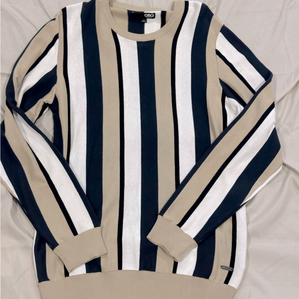 Men’s striped crewneck